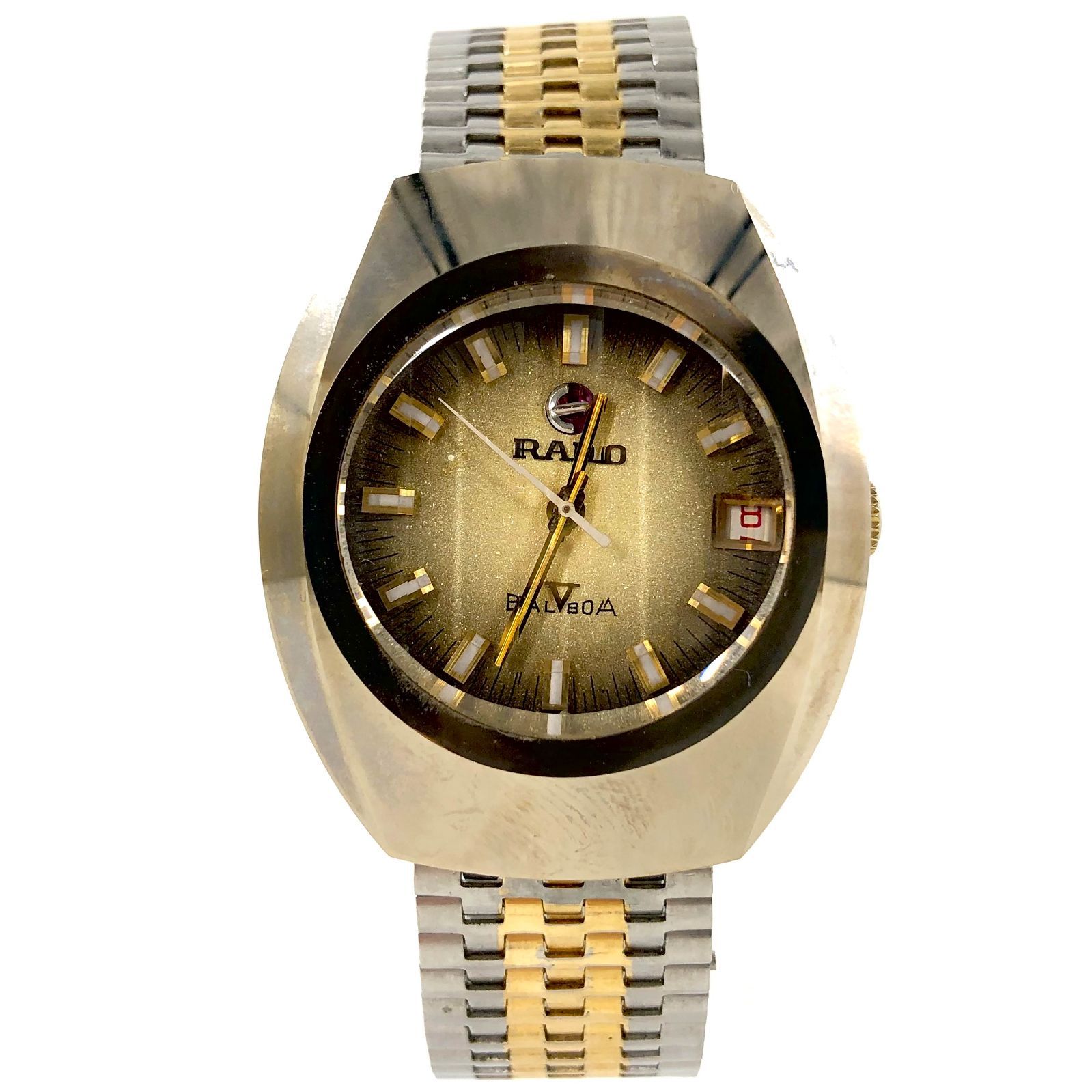 RADO ラドー BALBOA バルボア デイト SS/QZ ゴールド文字盤 メンズ 