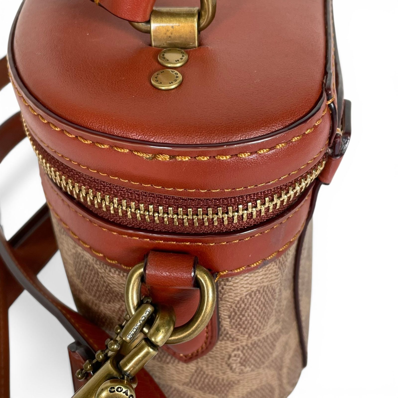 レディース COACH コーチ 2way ショルダーバッグ バニティバッグ 