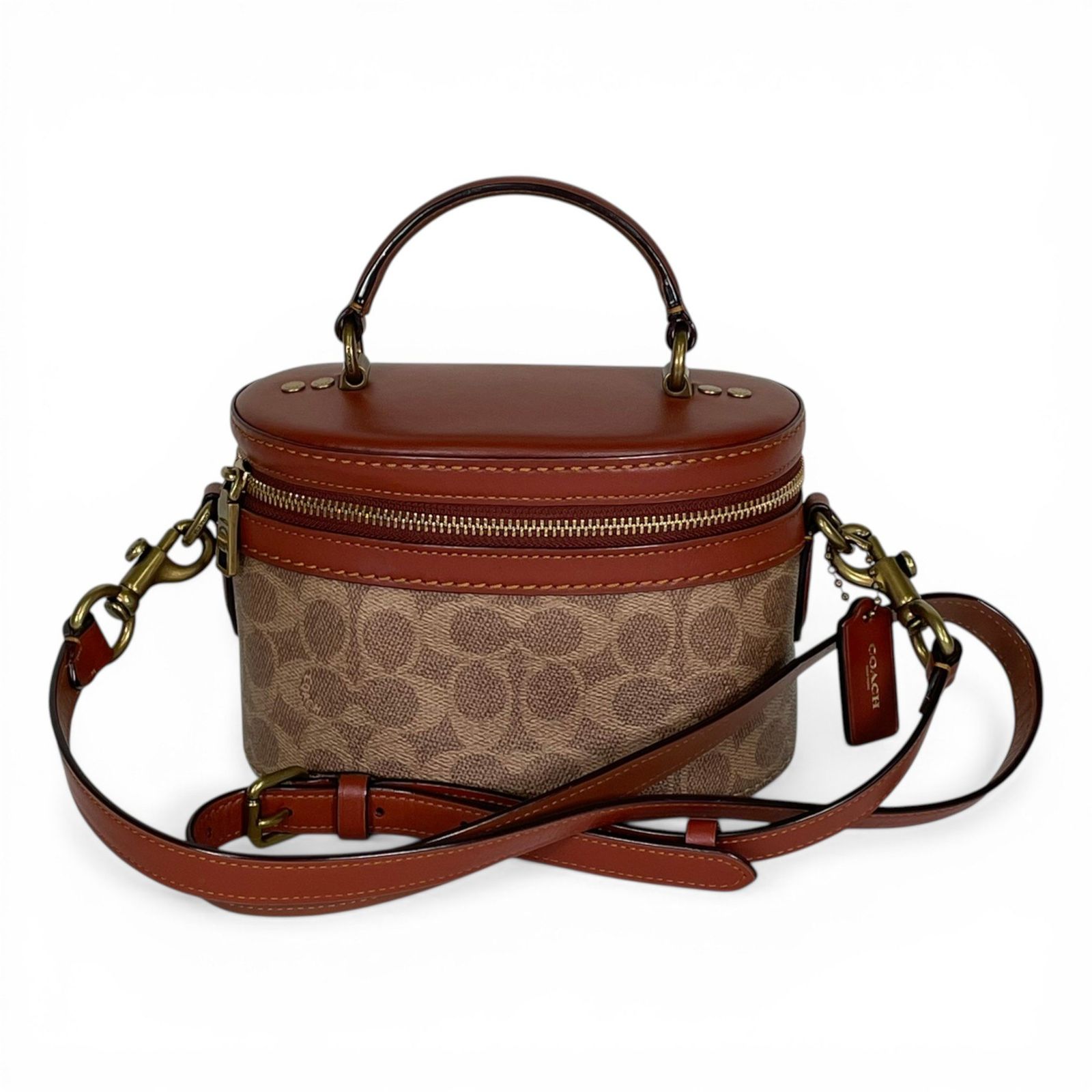 レディース COACH コーチ 2way ショルダーバッグ バニティバッグ 
