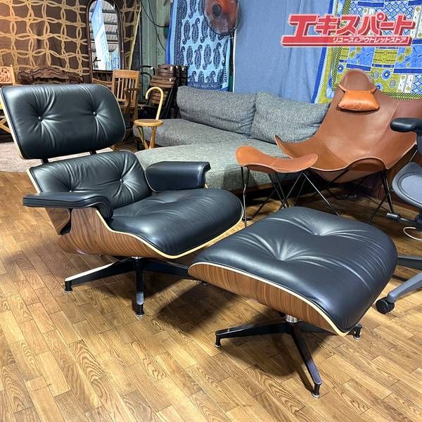 ハーマンミラー イームズ ラウンジチェア＆オットマン トール