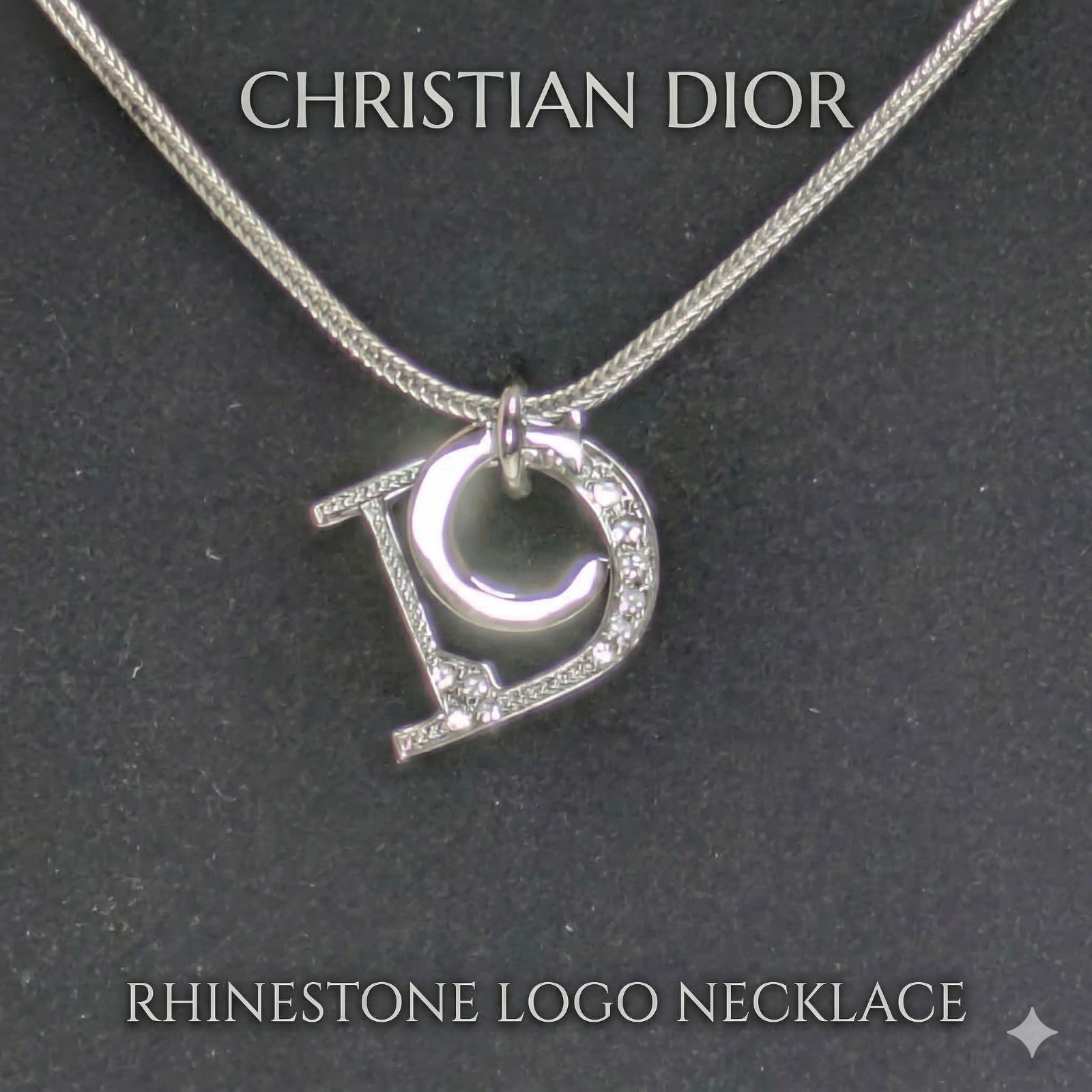 ネックレス Dior Christian CDロゴ クリスチャンディオール ゴールド