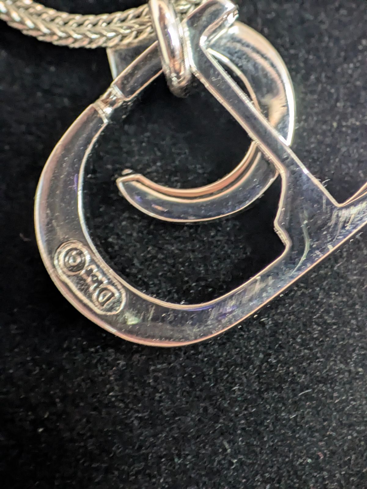 レディース Christian Dior クリスチャンディオール CD ロゴ ライン 