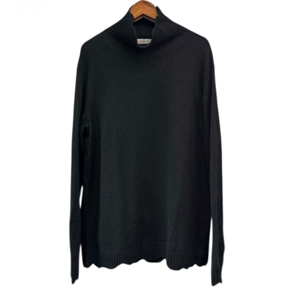 Yohji Yamamoto POUR HOMME ヨウジヤマモトプールオム 24AW ウールオーバーサイズハイネックニット HO-K05-191 3 ブラック 15281 Yohji Yamamoto POUR HOMME ヨウジヤマモトプールオム 24AW ウール
