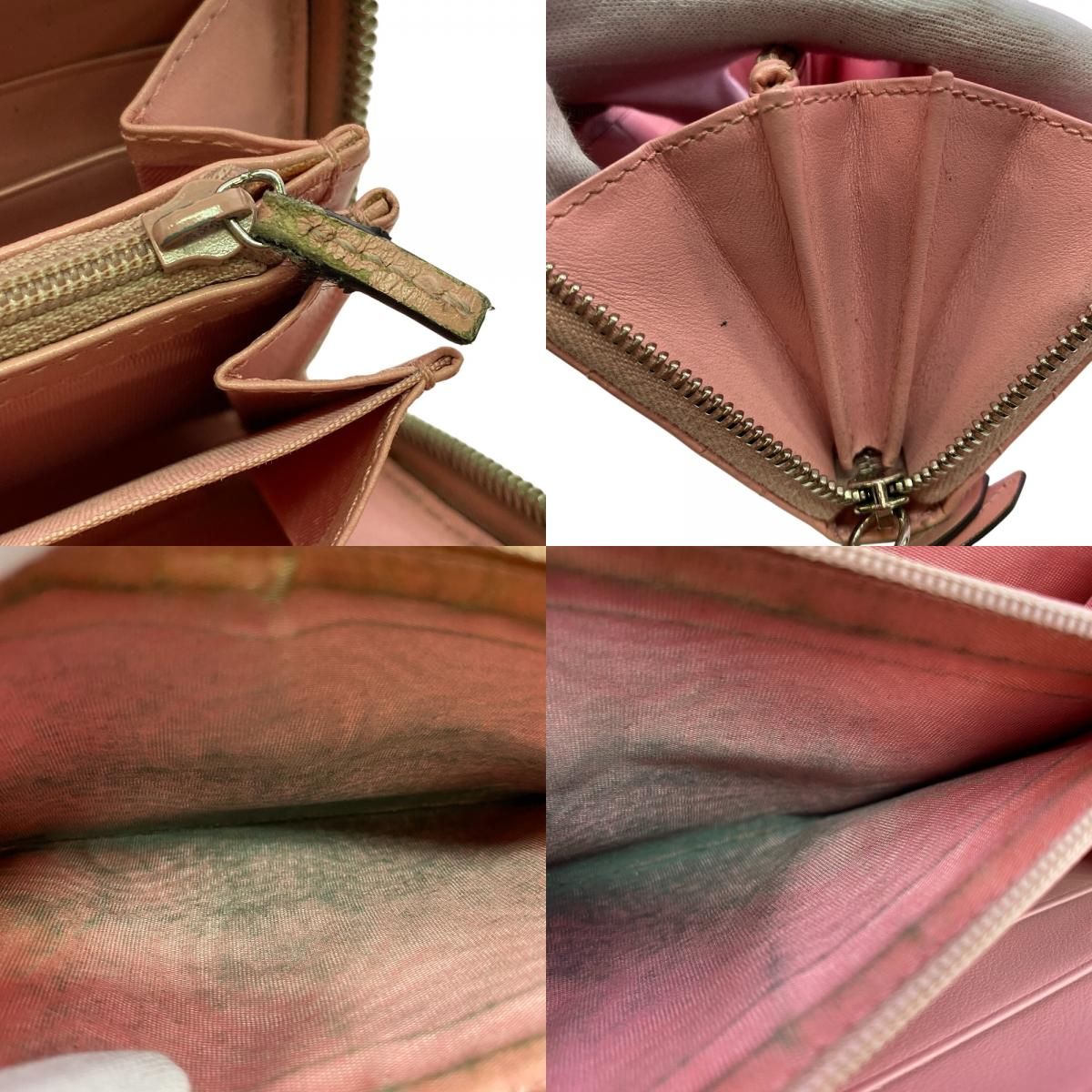 小物 GUCCI グッチ ラウンドファスナー GGマーモント レザー 長財布 