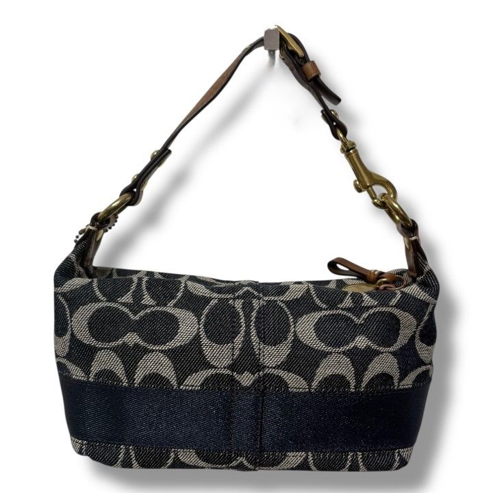 極美品 コーチ coach デニム ワンショルダーバッグ アクセサリーポーチ
