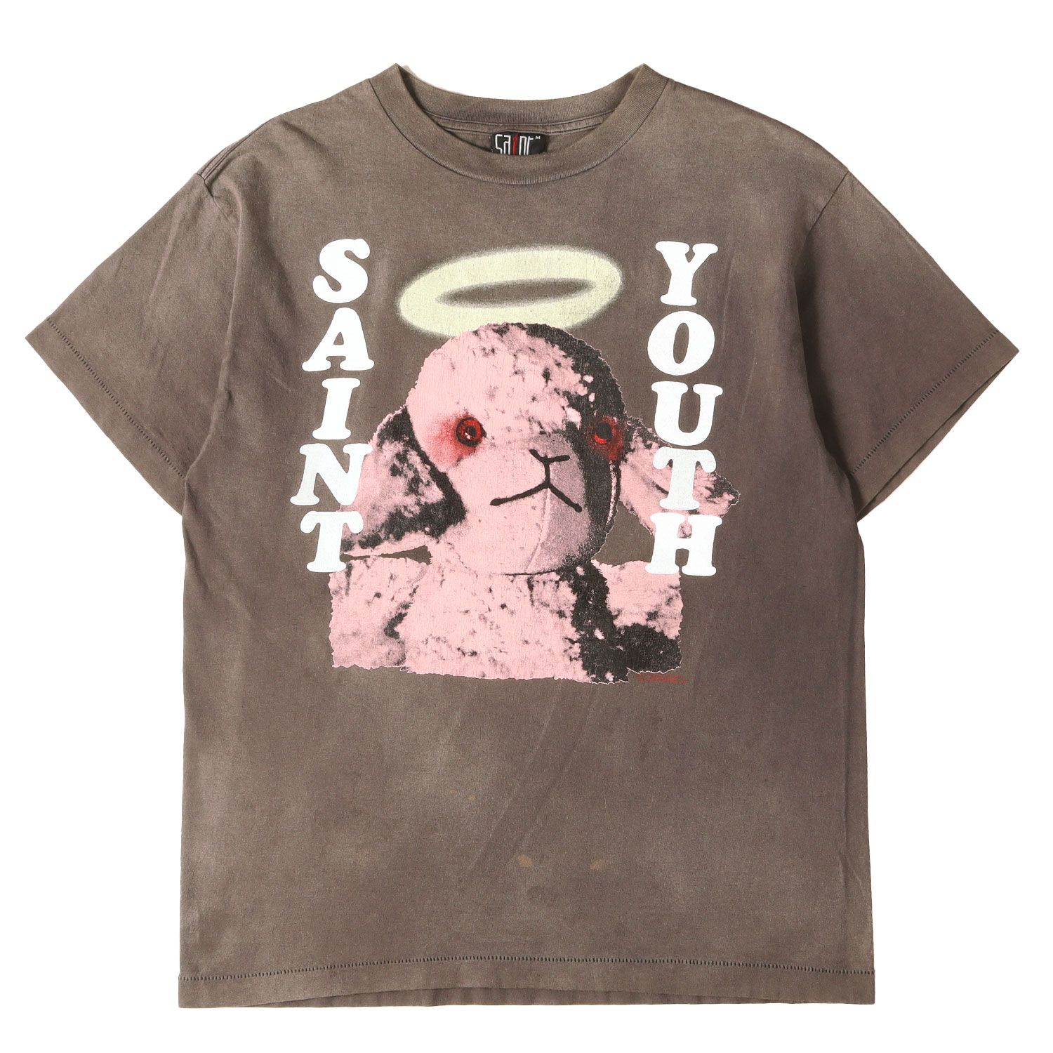 美品】SAINT MICHAEL セントマイケル Tシャツ チャコールブラック 