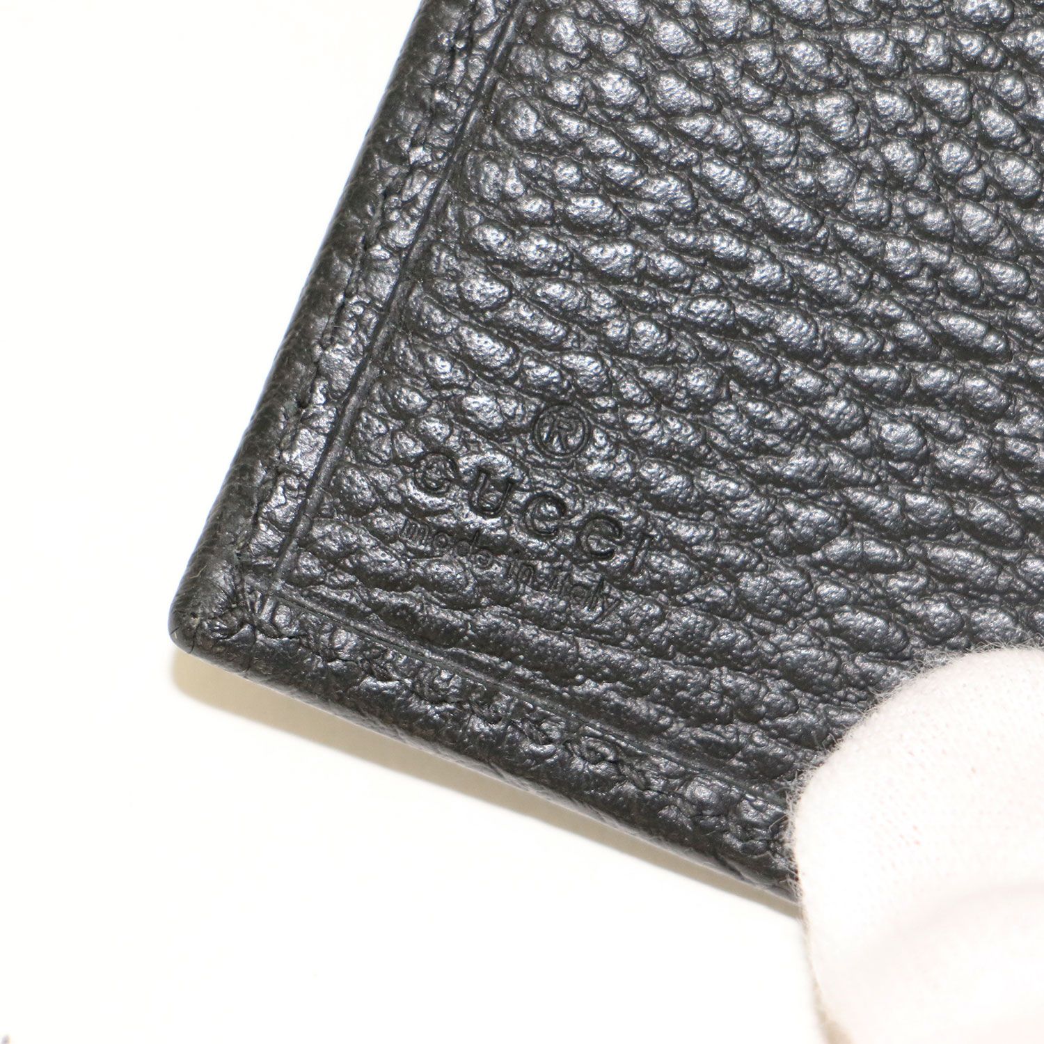 ◇極美品◇グッチ　三つ折り財布　474746　GGマーモント　レザー　ブラック 美品】GUCCI グッチ 財布 ブラック 黒 | レザー 三つ折り 財布 474746