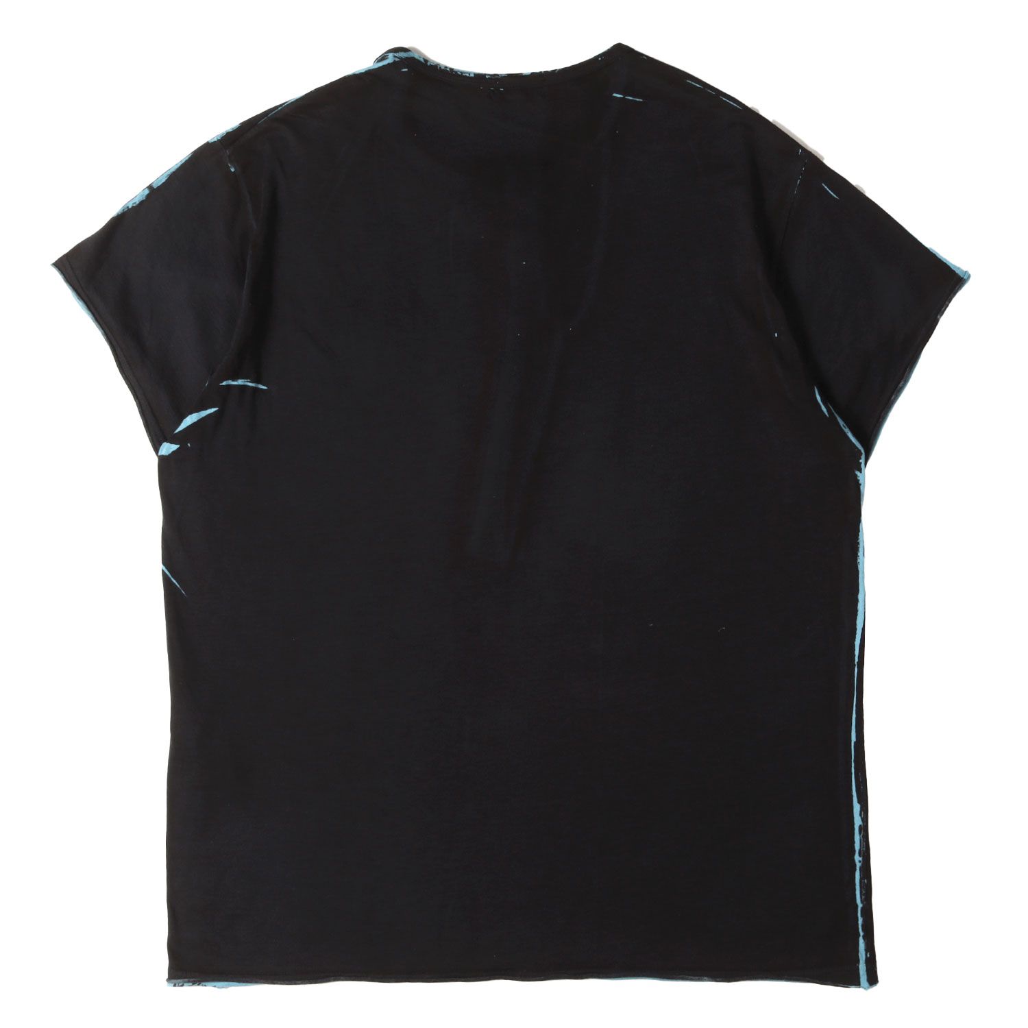 美品】Yohji Yamamoto ヨウジヤマモト Tシャツ ブラック ライトブルー 