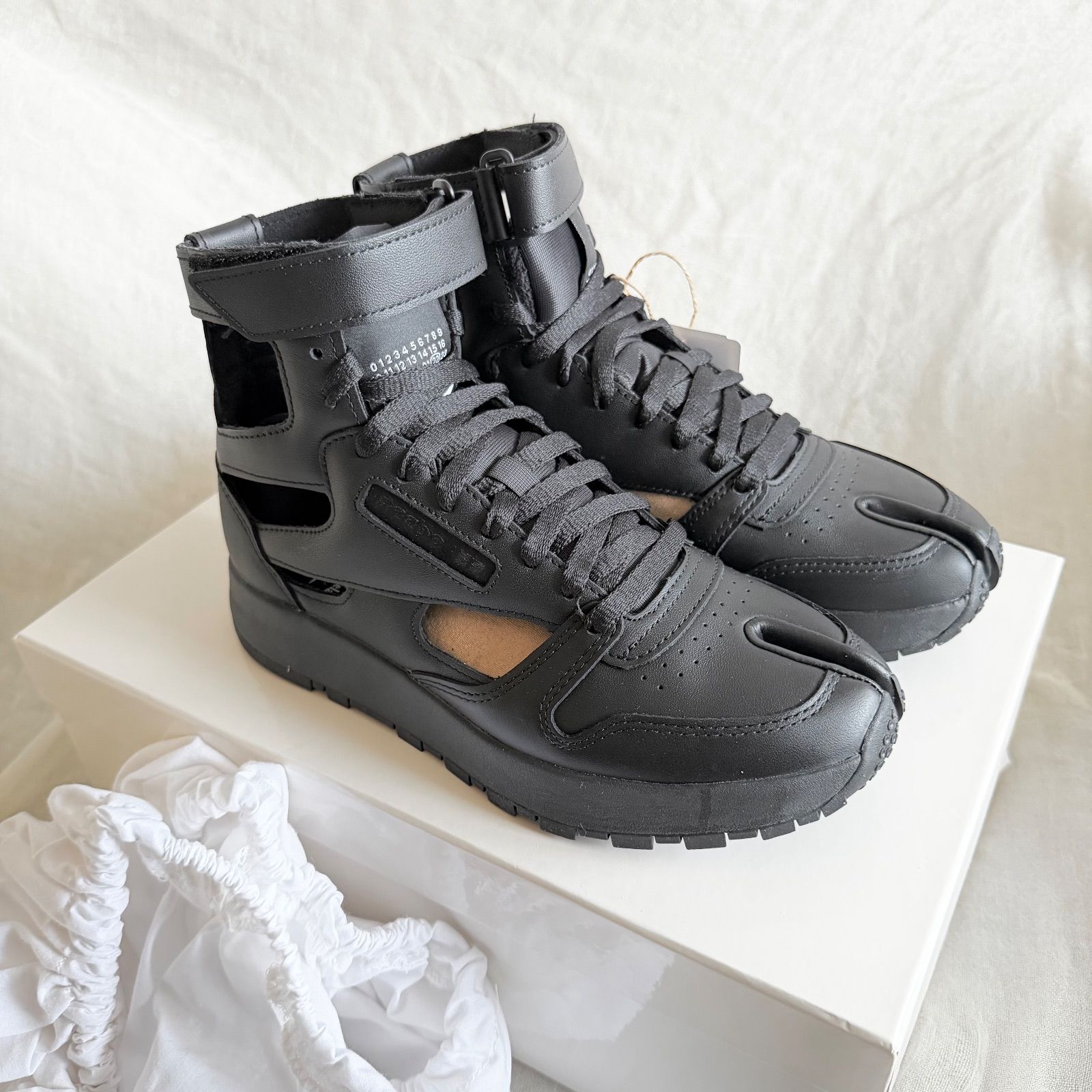 新品未使用】Margiela×Reebok BK タビハイ38.5/24.5cm箱袋付き 
