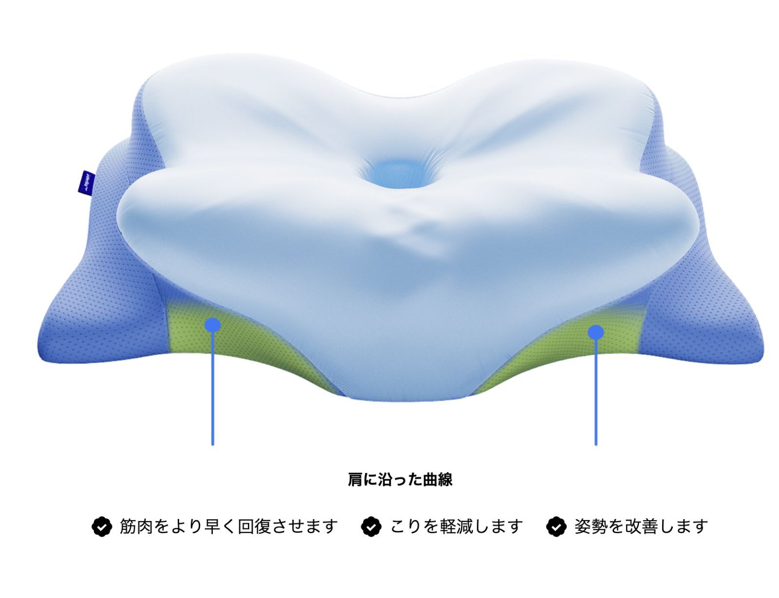 Derila Ergo デリラエルゴ 枕 頚椎ネックピロー 睡眠用 人間工学的枕