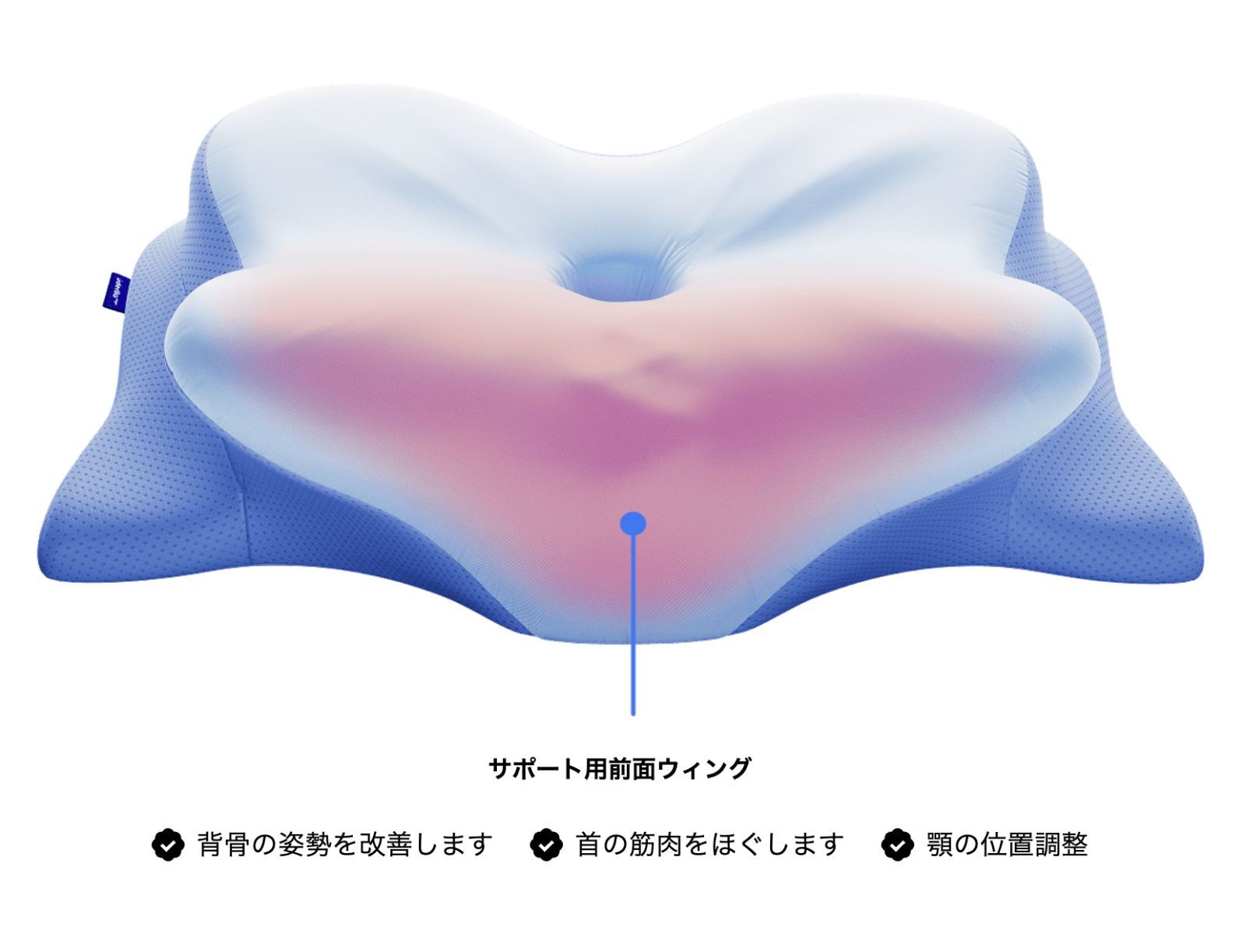 Derila Ergo デリラエルゴ 枕 頚椎ネックピロー 睡眠用 人間工学的枕
