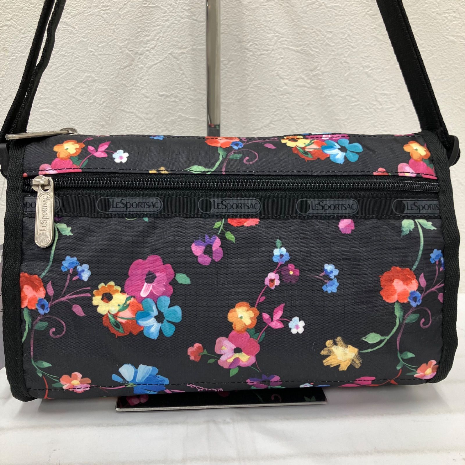 レディース LESPORTSAC(レスポートサック) ハンドバッグ - 黒 フラワー(花)