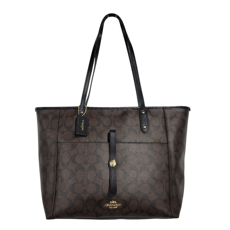 未使用展示品 COACH コーチ ショルダーバッグ バッグ レザー 茶 メンズ