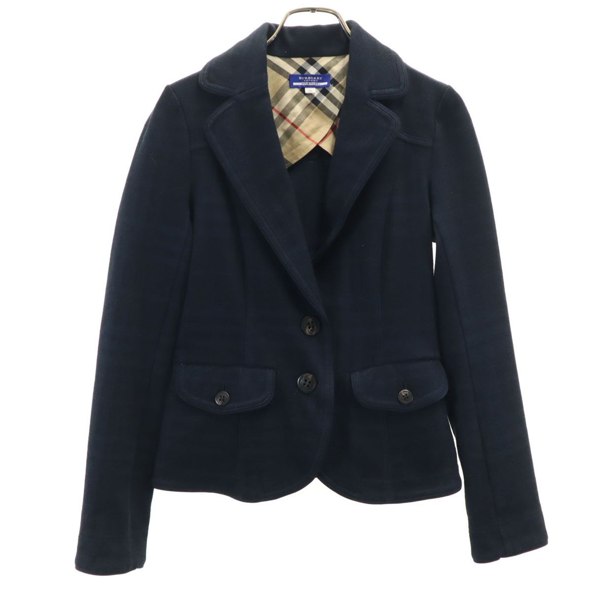 BURBERRY バーバリー ロンドン ブルーレーベル ノバチェック リボン 黒