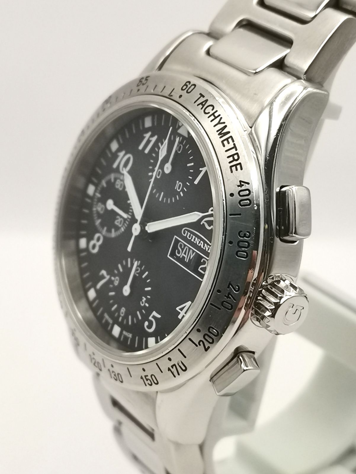  GUINAND ギナーン 21.50-04 クロノグラフ 箱保付き 自動巻き 時計 トレンド感 自動巻き時計 腕時計(アナログ)