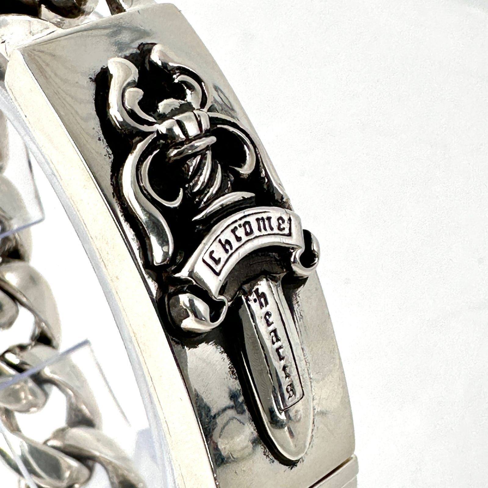 新品 正規品】CHROME HEARTS フローラルクロス IDブレスレット SV925 