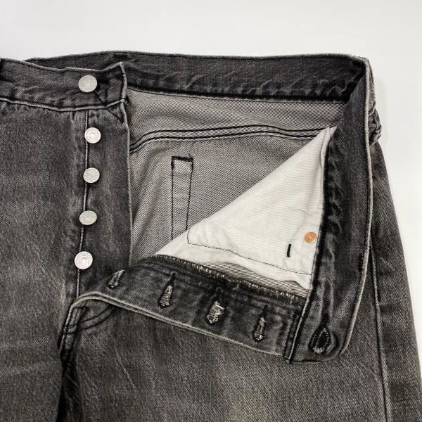 中古】LEVI'S BEAMS別注 501 '93 後染めデニム ブラック サイズW34×L30