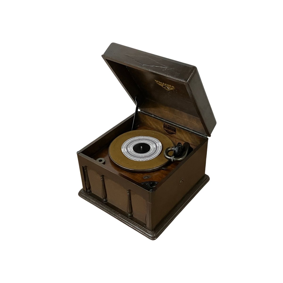 ト長】Victor ビクター 蓄音機 卓上型 Victrola ヴィクトローラ J1-35 