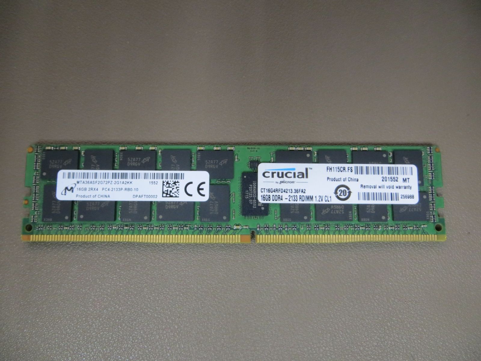 16GB Crucial DDR4 動作確認済み pc4-2133 DDR4-2133 Kit 動作確認済