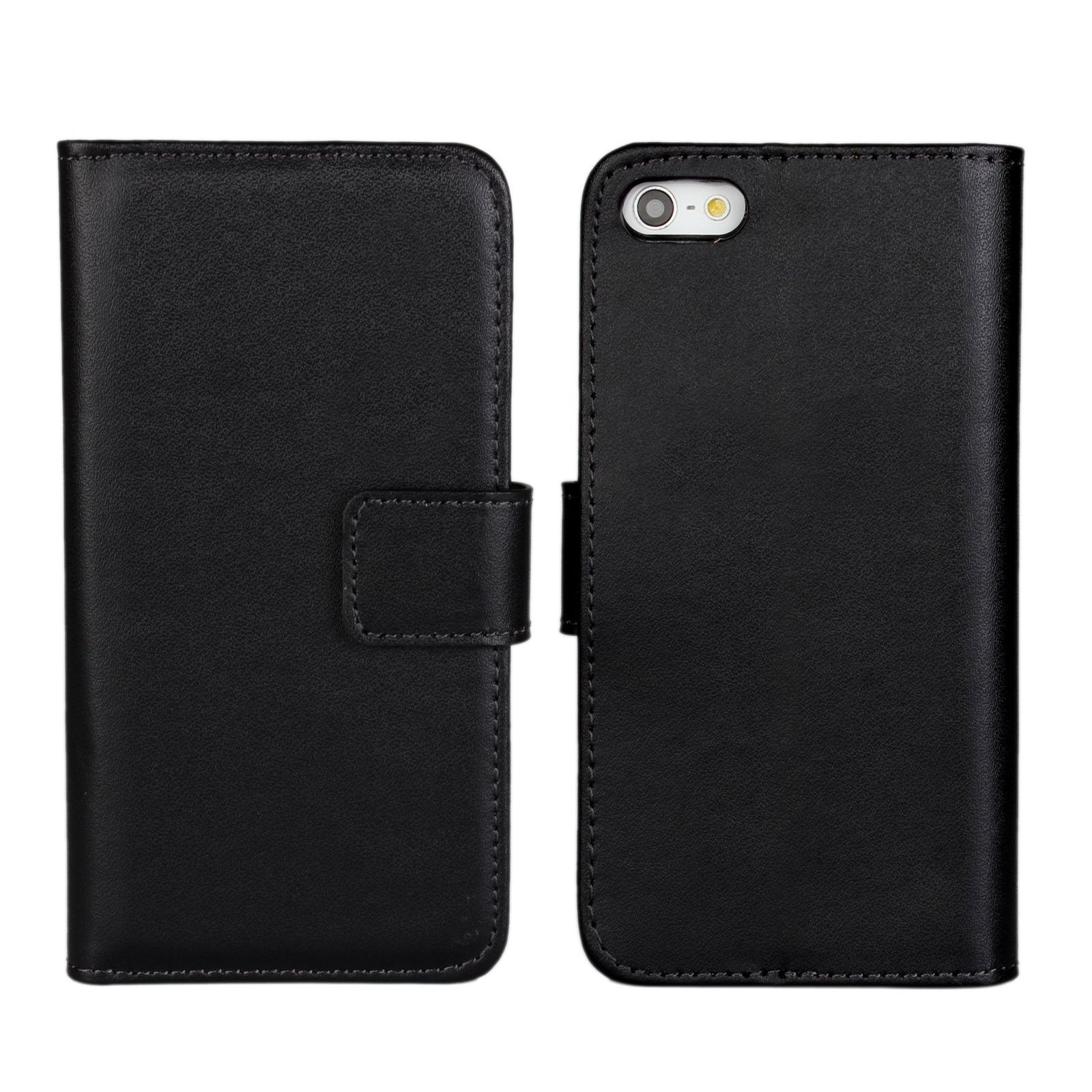 iPhone5S SE第1世代レザーケースブラック Pelanty for iPhone 5s/5 ケース手帳型 for iPhone SE (第1世代) 2016 本