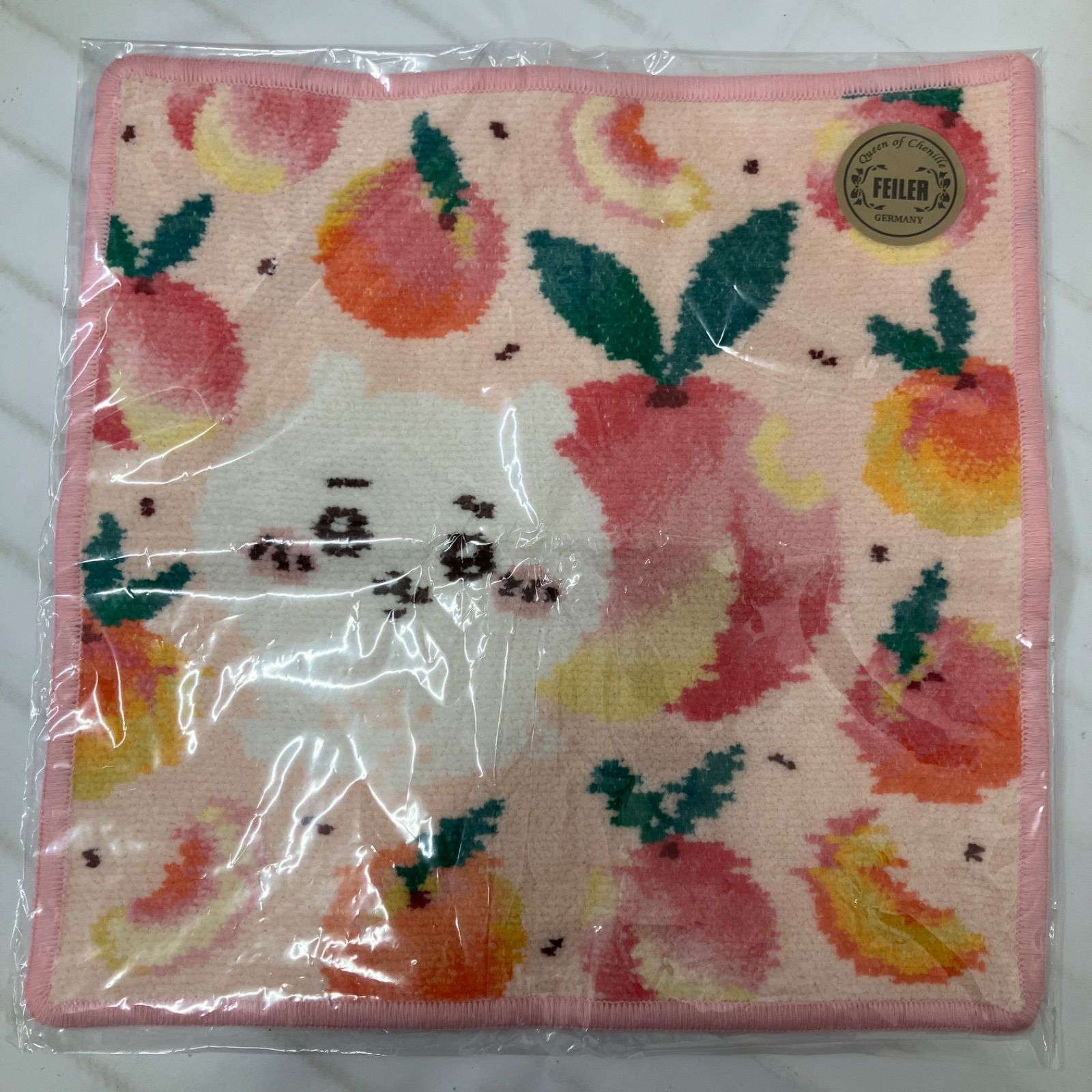 754 新品 FEILER フェイラー ちいかわコラボ ピーチドット ハンカチ