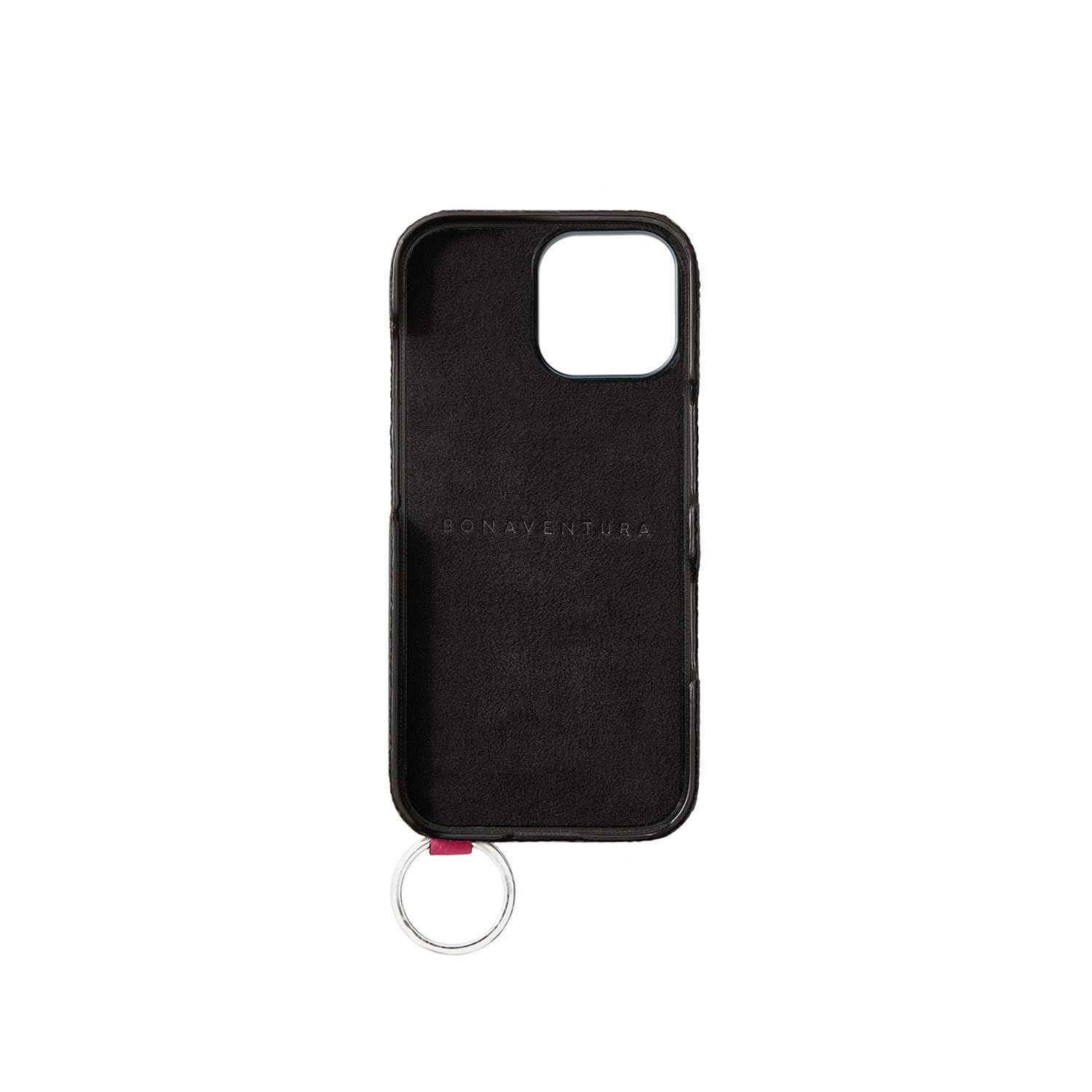 BONAVENTURA】(for iPhone16) ハンドル付き バックカバーケース 