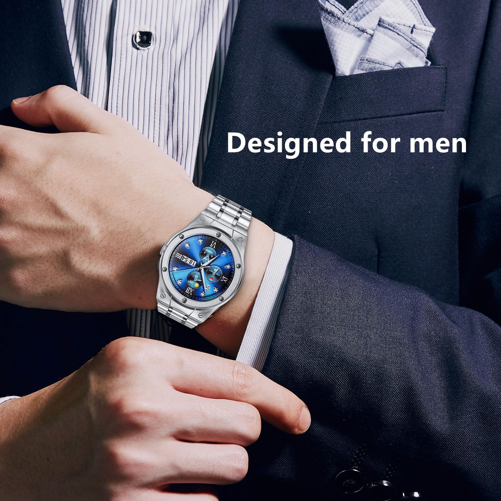 SUPLINK] for Google Pixel Watch 3 45mm バンド メタル, ステンレス 