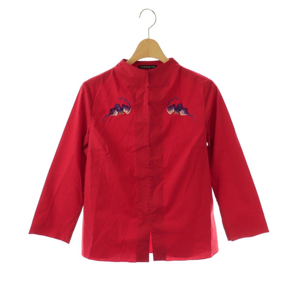 ヴィヴィアンタム VIVIENNE TAM 90s ドラゴン刺繍ジャケット 0 赤