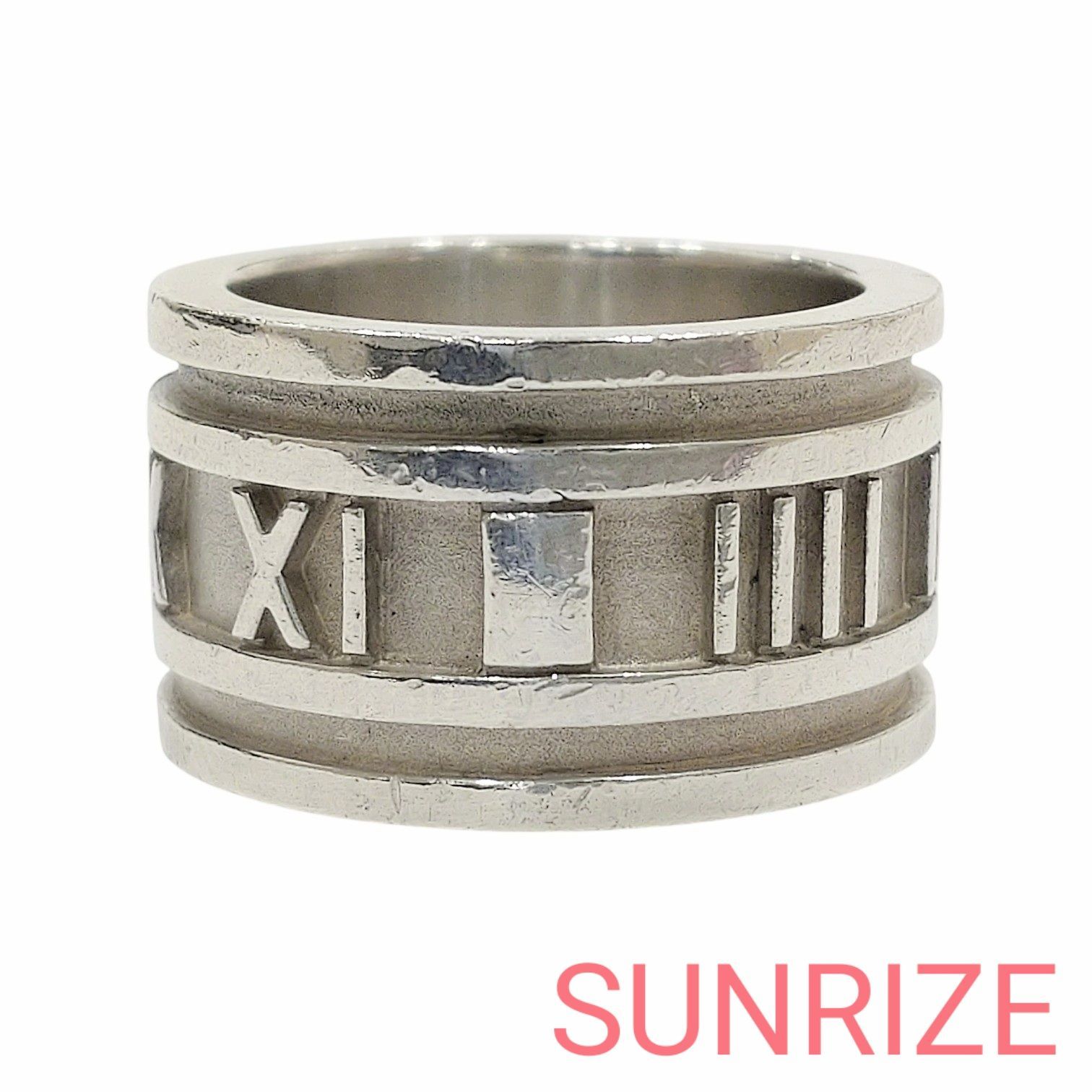 925 Tiffany & Co. ティファニー アトラス ワイド リング【T524