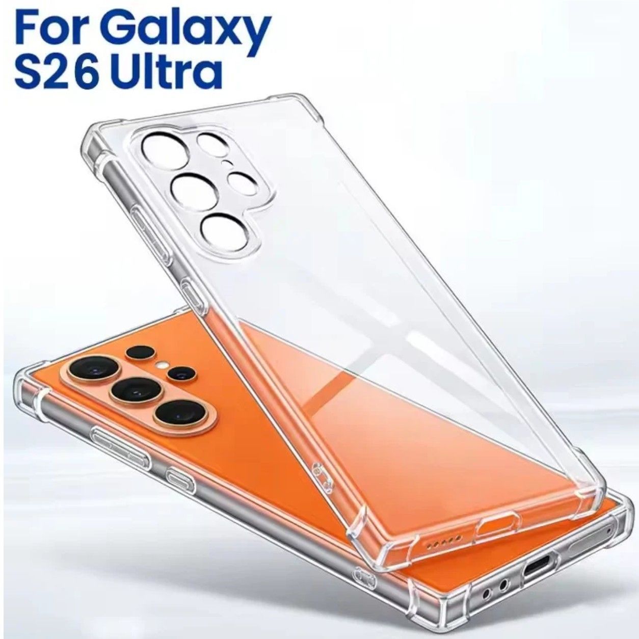 Galaxy S26 Ultra SG-53G SCG37 クリア TPU ショック軽減 ケース 