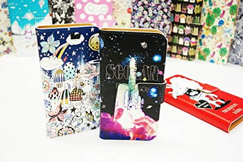 ScoLar スカラー 手帳型 スマホケース GooglePixel6a互換品 ケース ハードケース グーグルピクセル6a互換品 カード収納 保護 スマホカバー フラワー 総柄 チョウ ダイアリー かわいい 60003-bl