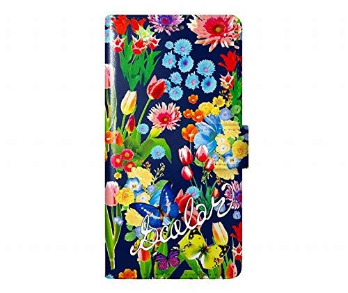 ScoLar スカラー 手帳型 スマホケース GooglePixel6a互換品 ケース ハードケース グーグルピクセル6a互換品 カード収納 保護 スマホカバー フラワー 総柄 チョウ ダイアリー かわいい 60003-bl の商品写真