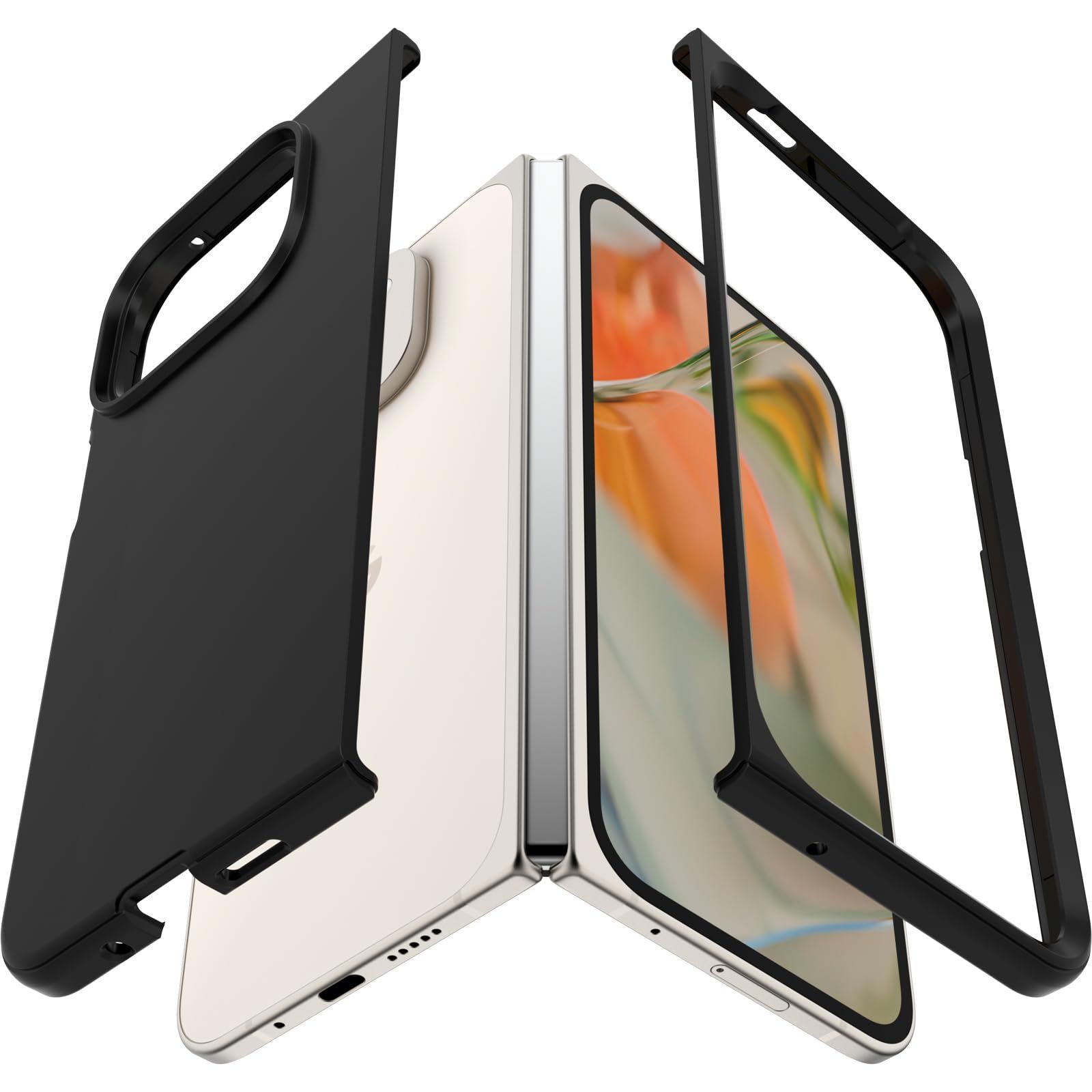 【OtterBox】全米No1ブランド Google Pixel 9 Pro Fold用 耐衝撃 衝撃吸収 米軍MIL規格 ケース Thin Flex ブラック 【国内正規品】 〔オッターボックス〕