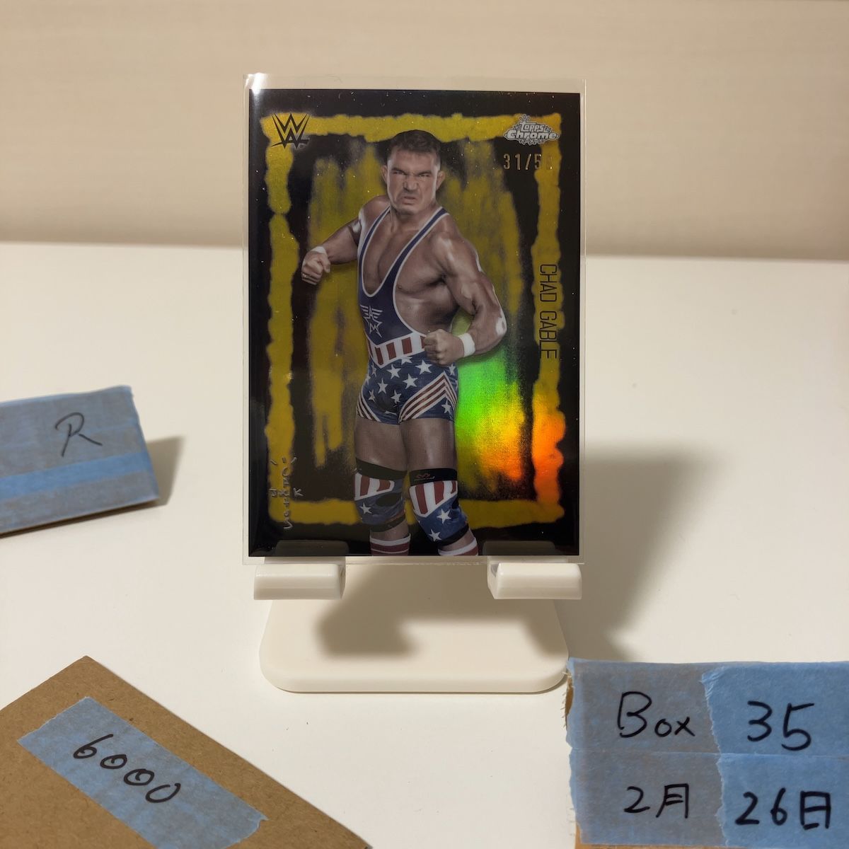 2025 Topps Chrome Chad Gable 31/50 WWE Festival Fury Cactus Jack Refractor カード