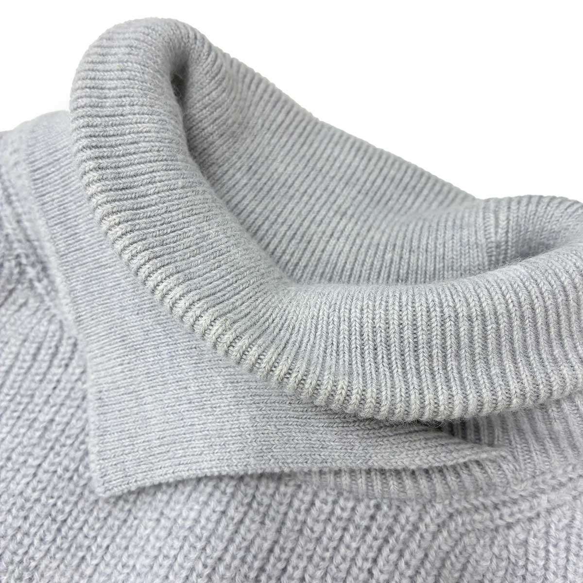CULLNI クルニ 23AW Double High Neck Slit Knit ダブルハイネック 