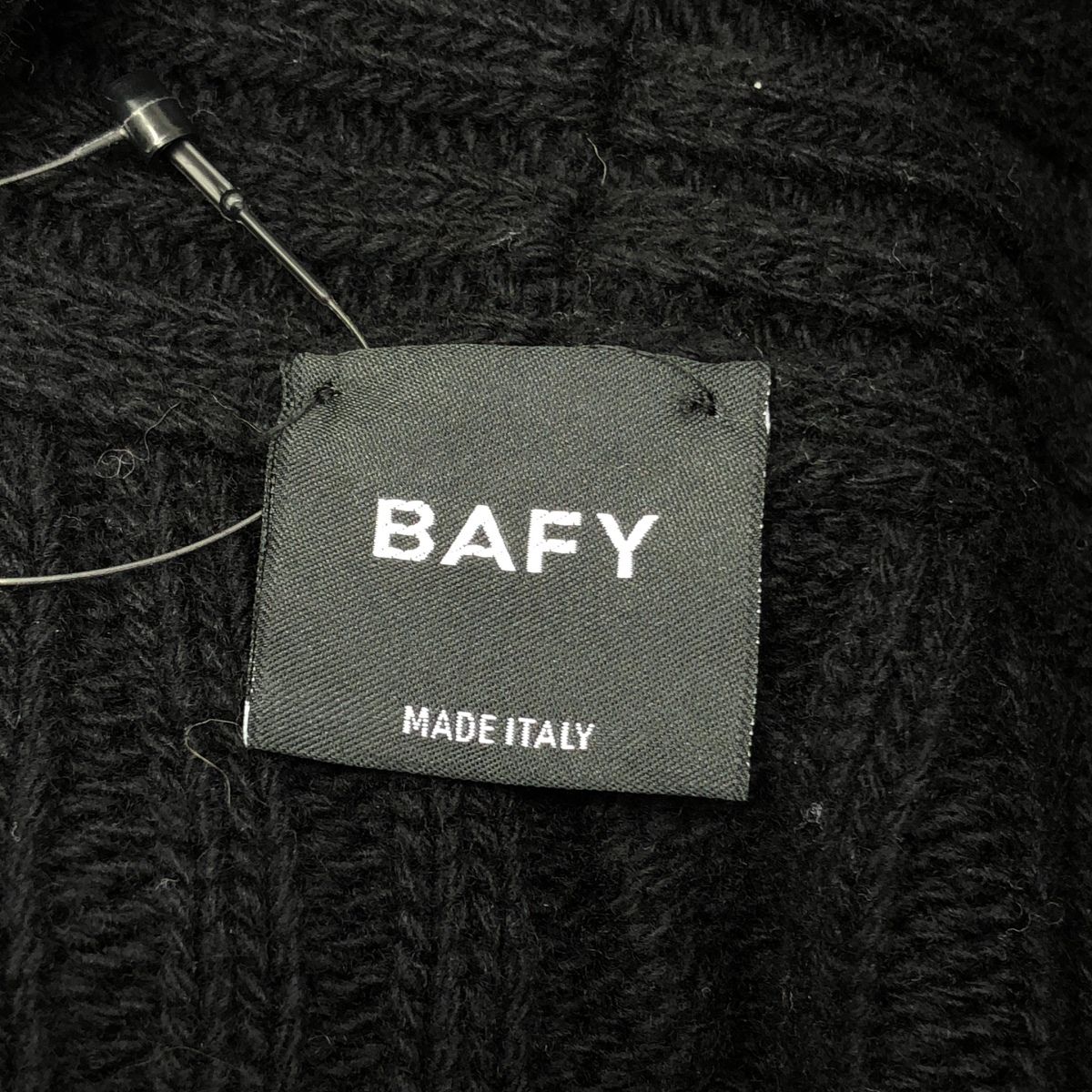 BAFY バフィー ウールショールカラーニットカーディガン ブラック 46 