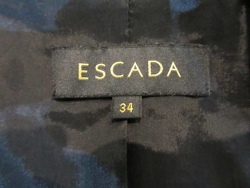 ESCADA ノーカラージャケット 34 エスカーダ ESCADA ジャケット ノーカラー チェック 34 - メルカリ
