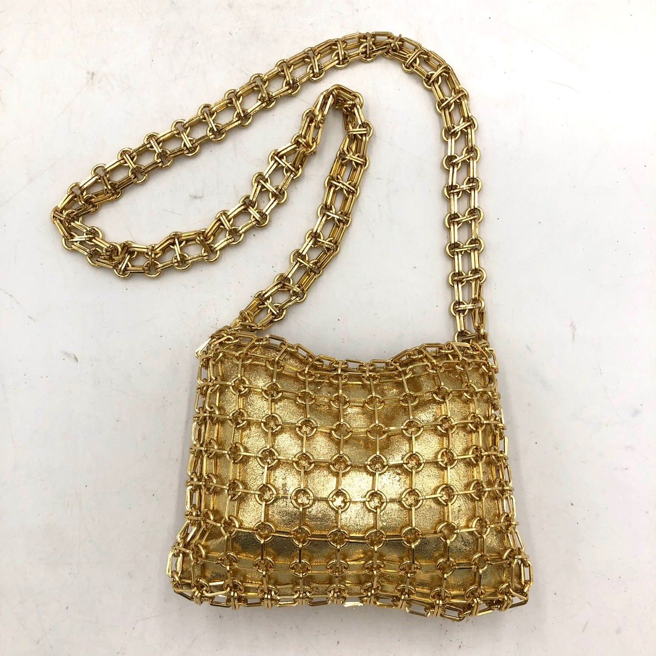 D&G ドルチェ&ガッバーナ チェーン ミニ ショルダーバッグ ゴールド 