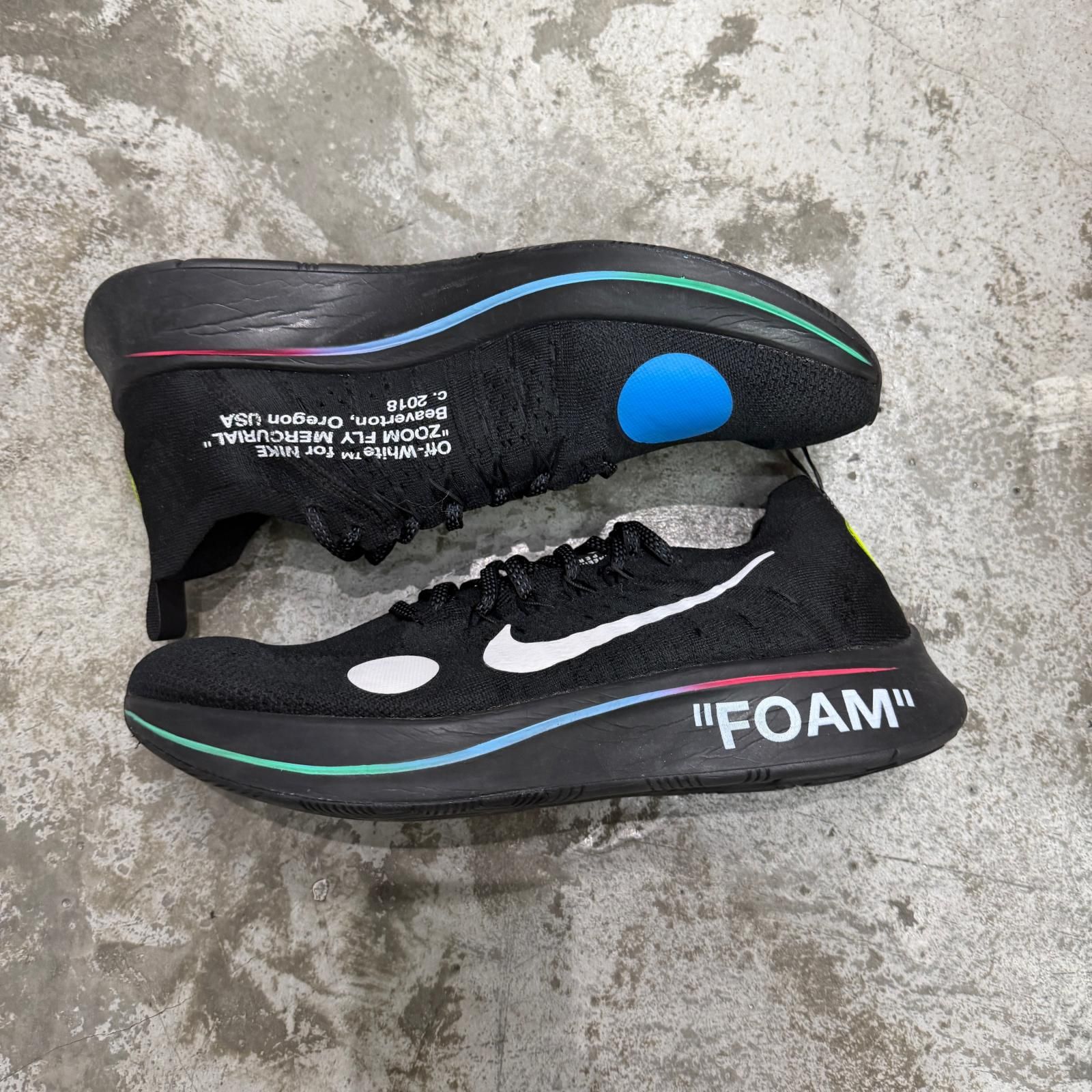 NIKE × OFF-WHITE Zoom Fly Mercurial Flyknit ズームフライ 