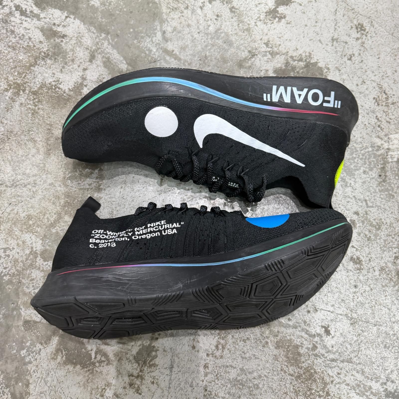NIKE × OFF-WHITE Zoom Fly Mercurial Flyknit ズームフライ 