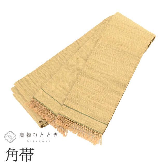 リサイクル 男性 帯 メンズ 角帯 正絹 絹 美品 特品 全通柄 縞 仕立て上がり 着物 セミフォーマル 浴衣 kkb4304b