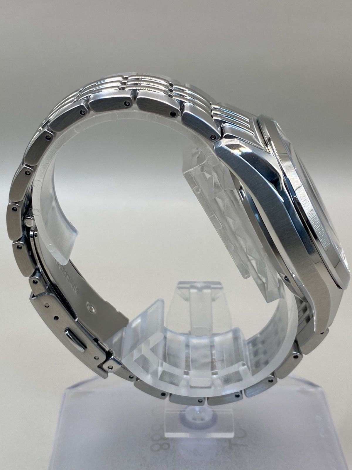  CITIZEN シチズン 8229-A17WW02 裏スケ ネイビー文字盤 自動巻 AUTOMATIC SS メンズ 腕時計 速乾素材 自動巻き時計 腕時計(アナログ)