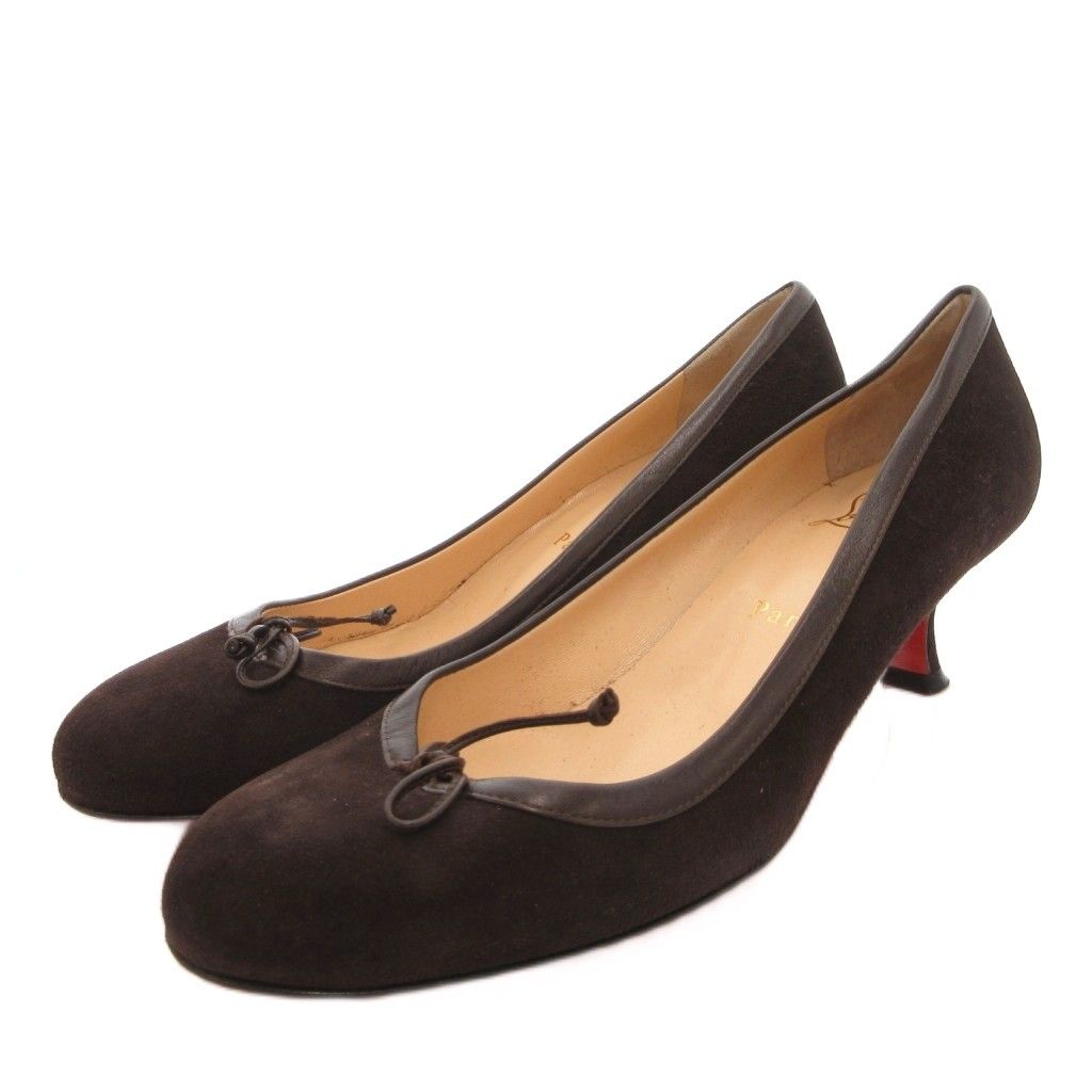 Christian Louboutin ルブタン スエードリボンパンプス クリスチャン