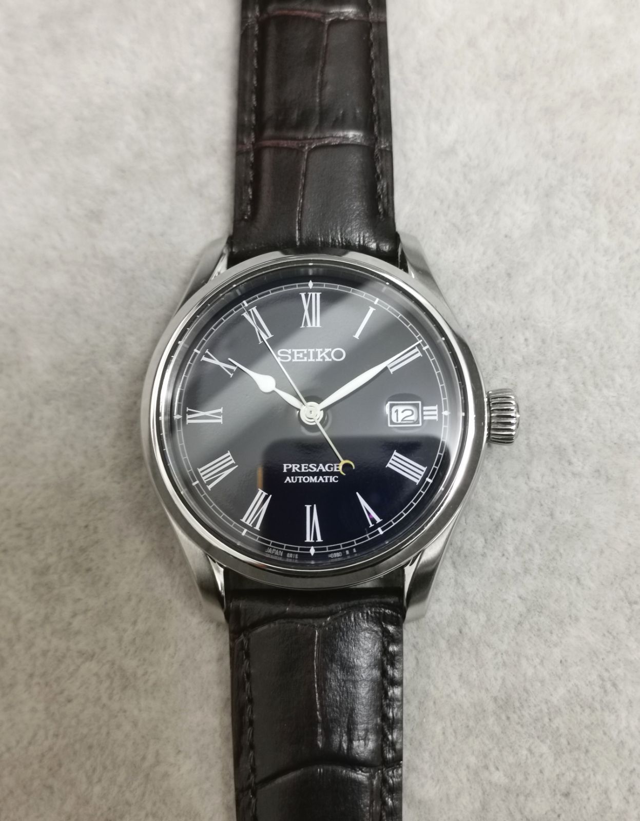  SEIKO セイコー 6R15-03Z0 プレザージュ 1500本 ブルー文字盤 自動巻き 時計 耐久性 自動巻き時計 腕時計(アナログ)