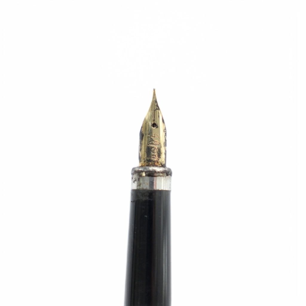セーラー SAILOR 万年筆 ペン先14K 黒 ブラック ゴールドカラー 金色