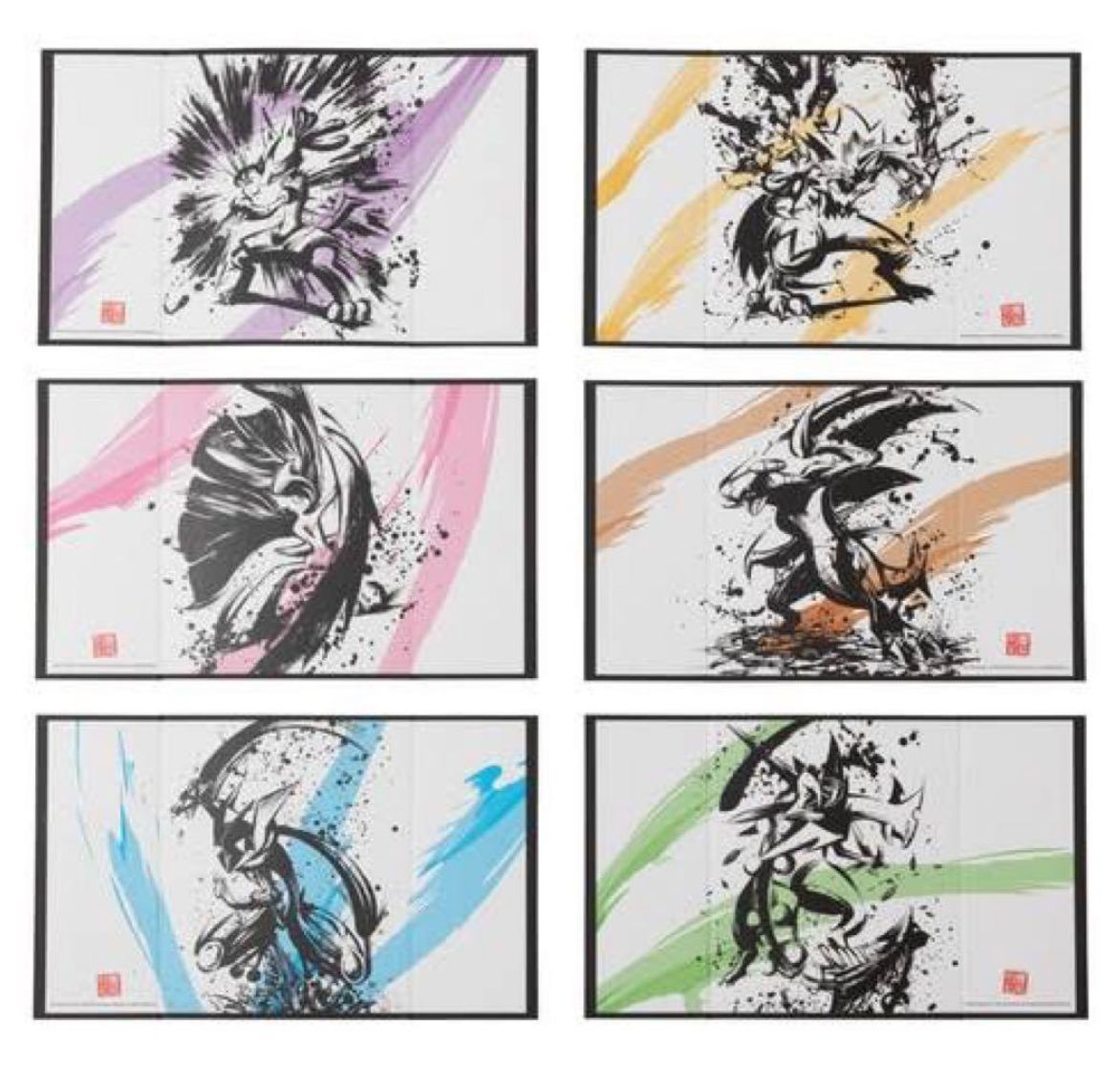 墨絵列伝 ミニ屏風コレクション メガジュカイン ポケモンセンター限定