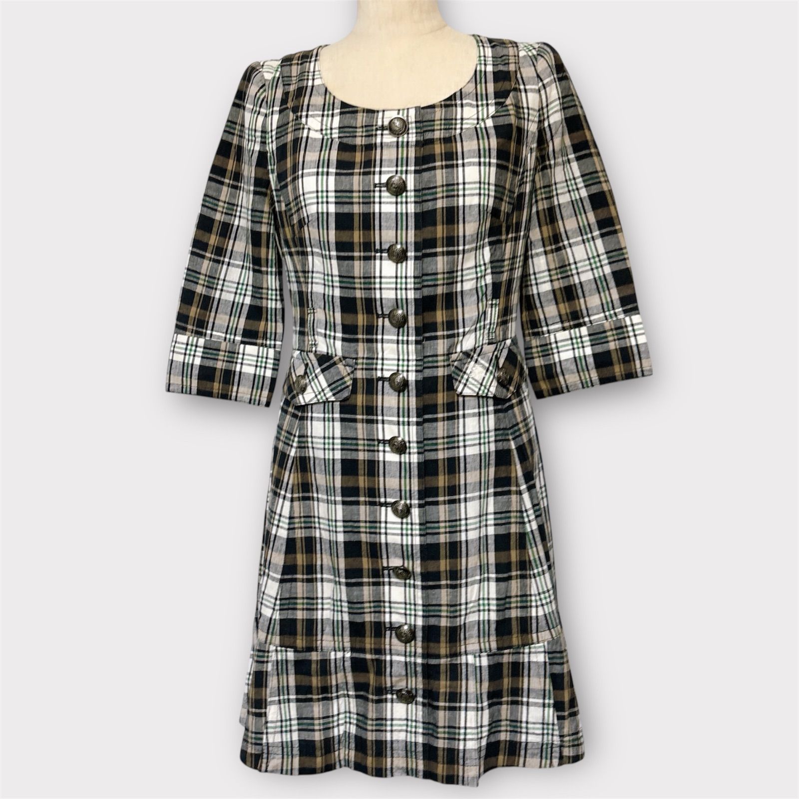 BURBERRY BLUE LABEL バーバリーブルーレーベル チェックワンピース 38