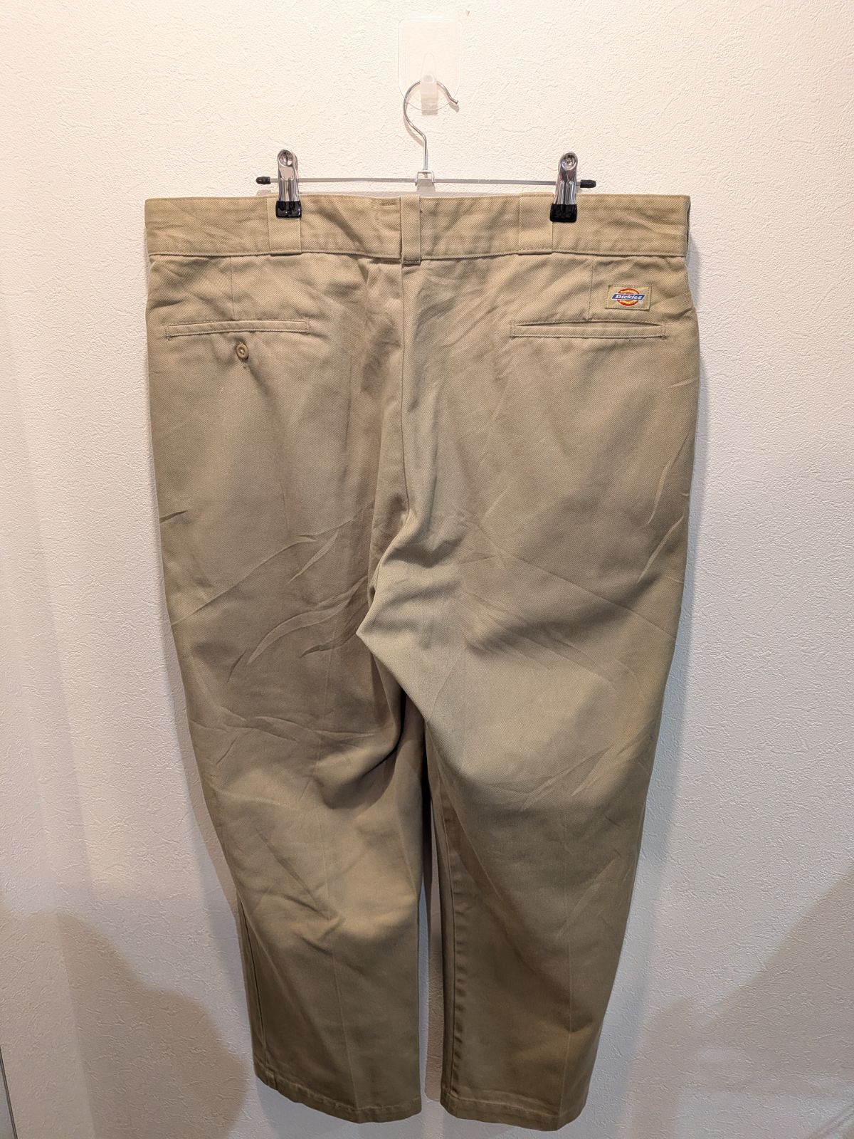 90s USA製 Dickies ディッキーズ ワークパンツ 874 ベージュ TALON