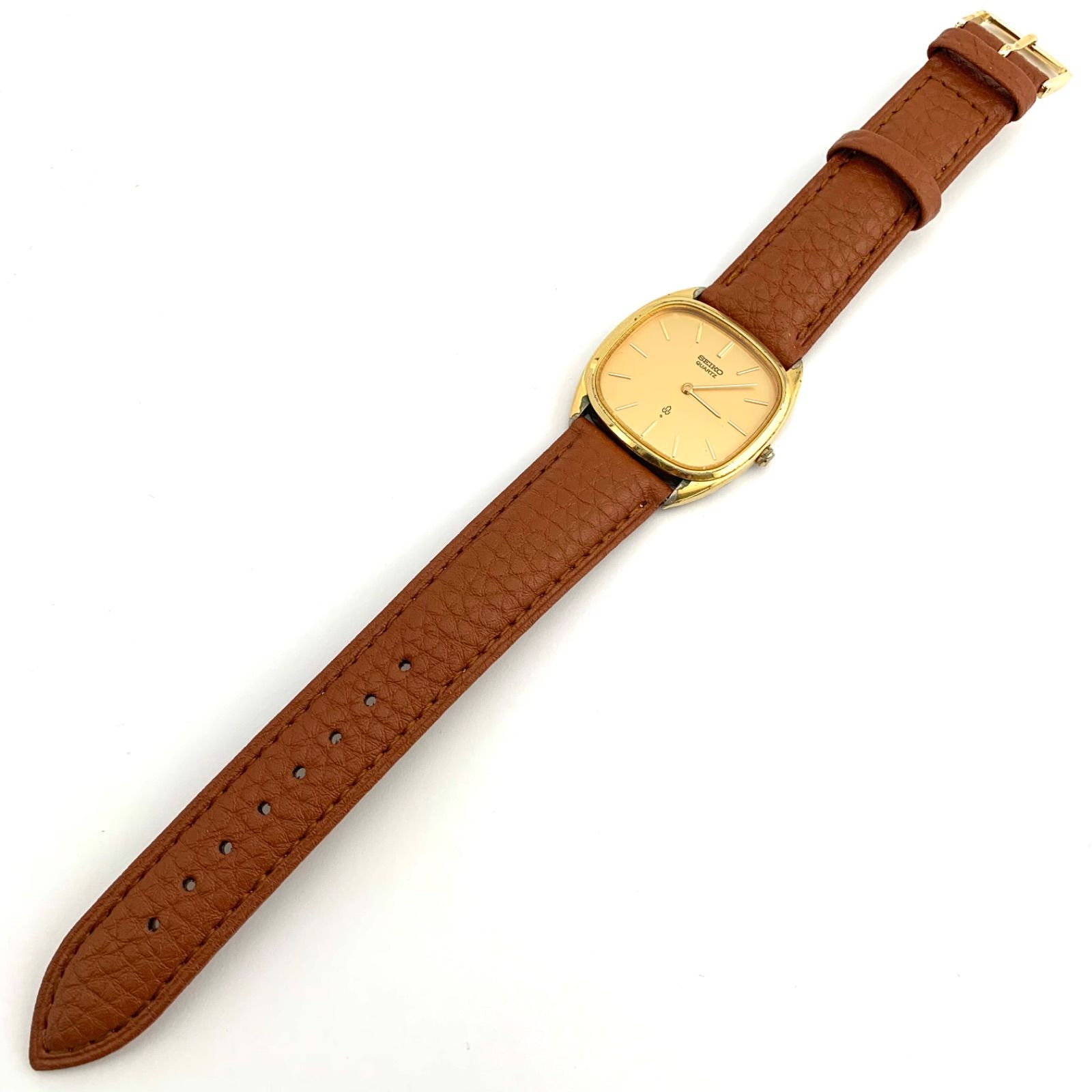 中古】SEIKO 7820-5420 クォーツ 腕時計 ゴールド/ブラウン - メルカリ