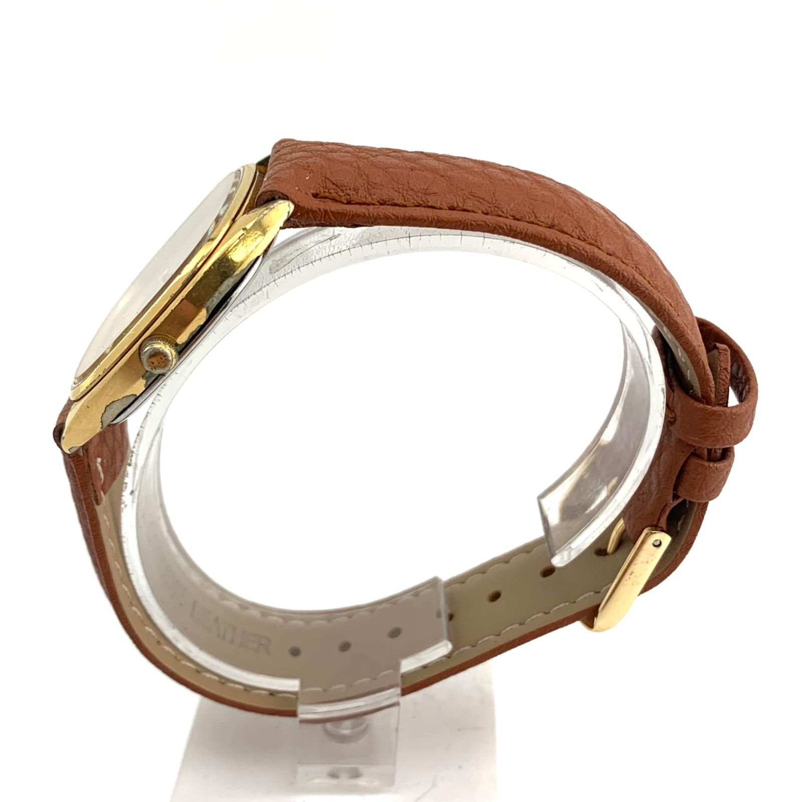 中古】SEIKO 7820-5420 クォーツ 腕時計 ゴールド/ブラウン - メルカリ
